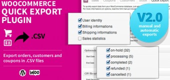 Exportez, en 1 clic, des données  importantes de votre boutique en ligne